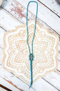 Sierra Starlight Turquoise Crystal Bolo Necklace - Wholesale Accessory Market
