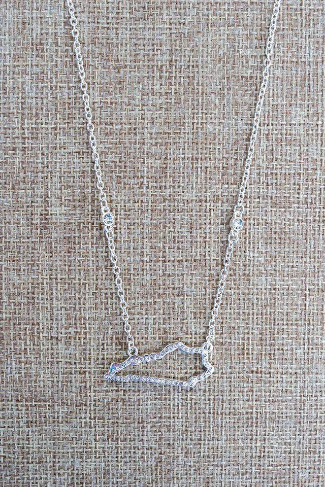 Kentucky Luxe Crystal Silvertone Necklace - Wholesale Accessory Market