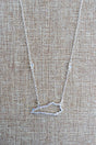 Kentucky Luxe Crystal Silvertone Necklace - Wholesale Accessory Market