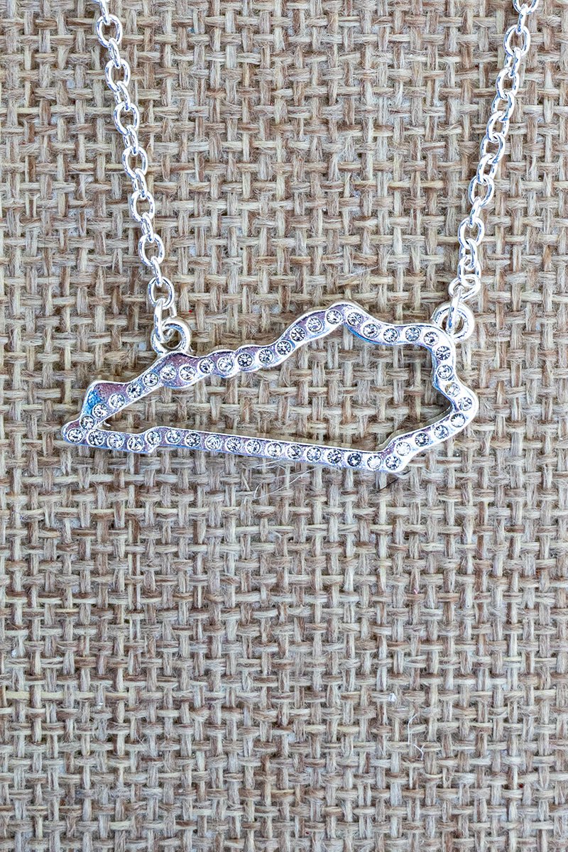 Kentucky Luxe Crystal Silvertone Necklace - Wholesale Accessory Market