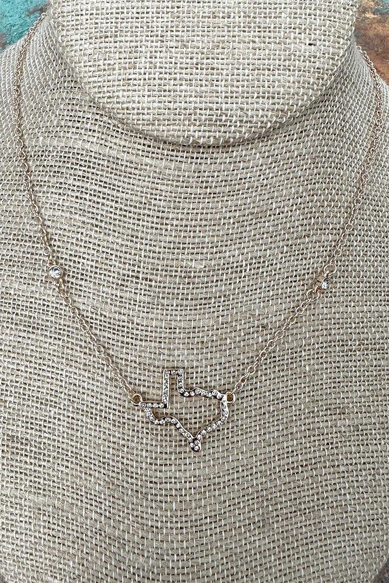 Texas Luxe Crystal Goldtone Necklace - Wholesale Accessory Market