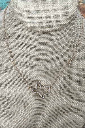 Texas Luxe Crystal Goldtone Necklace - Wholesale Accessory Market