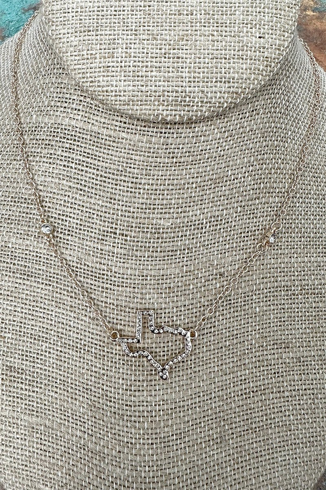 Texas Luxe Crystal Goldtone Necklace - Wholesale Accessory Market