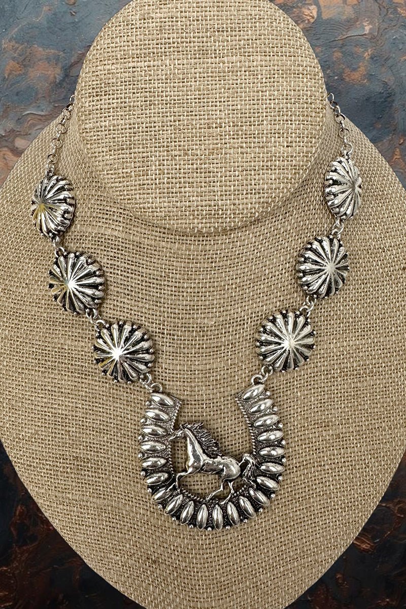 Runway Reins Silvertone Necklace - Wholesale Accessory Market