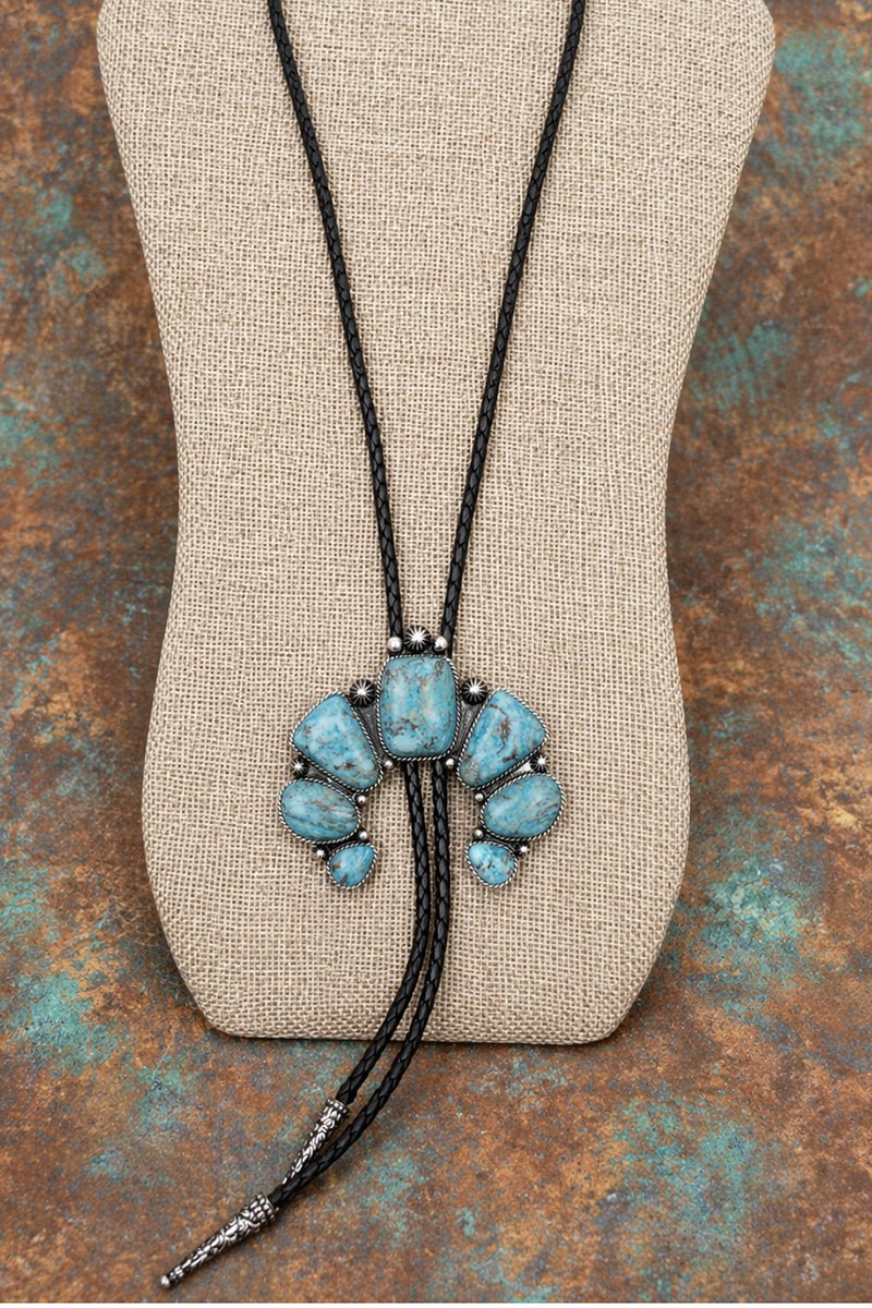Turquoise Mesa Forge Naja Bolo Tie Necklace - Wholesale Accessory Market