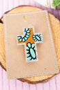 Concho Creek Cross Faux Leather Hat Pin - Wholesale Accessory Market