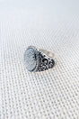 Dust & Dazzle Crystal Silvertone Stretch Ring - Wholesale Accessory Market