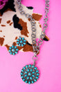Turquoise Temperance Necklace and Earring Set - Wholesale Accessory Market