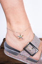 Honolulu Horizon Starfish Silvertone Anklet - Wholesale Accessory Market