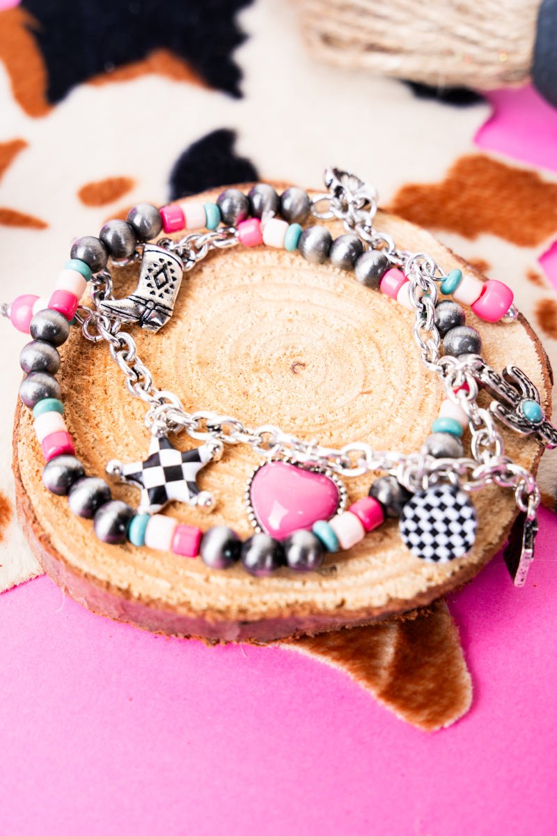 Willowridge Silvertone Charm Choker/Bracelet - Wholesale Accessory Market