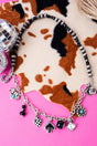 Torntrails Silvertone Charm Choker/Bracelet - Wholesale Accessory Market