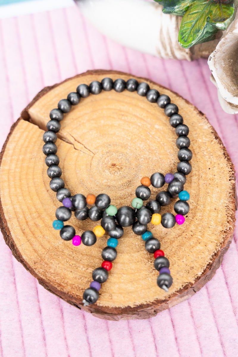 Rainbow Ridge Silver Pearl Bracelet - Wholesale Accessory Market
