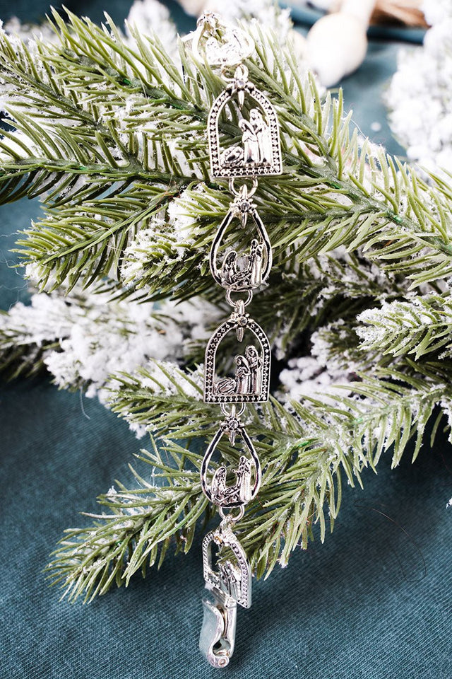 O Come Emmanuel Silvertone Magnetic Bracelet - Wholesale Accessory Market