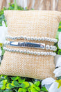 Believe Silvertone Beaded Bracelet Set - Wholesale Accessory Market