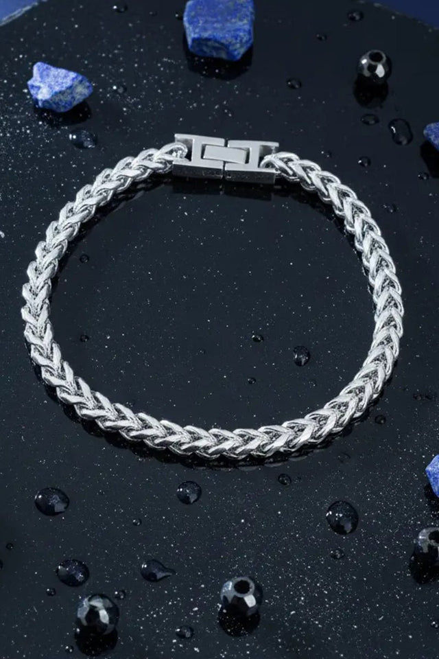 Quiet Luxury Silvertone Chain Bracelet - Wholesale Accessory Market
