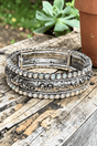 Iridescent Stoneflare Silvertone Bracelet - Wholesale Accessory Market