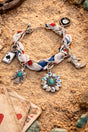 Sweet Luck Ranch Fabric Chain Charm Bracelet - Wholesale Accessory Market