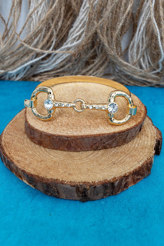 Saddle Club Social Crystal Goldtone Bracelet - Wholesale Accessory Market