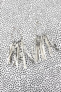 SALE! Silvertone and Gray Snakeskin Fringe Earrings - Wholesale Accessory Market