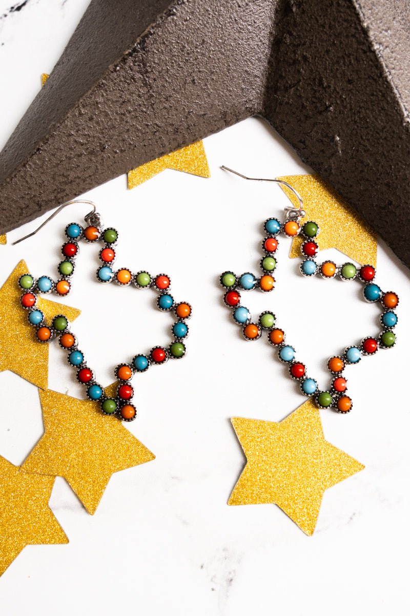 SALE! Multi - Color Lexa Texas Earrings - Wholesale Accessory Market