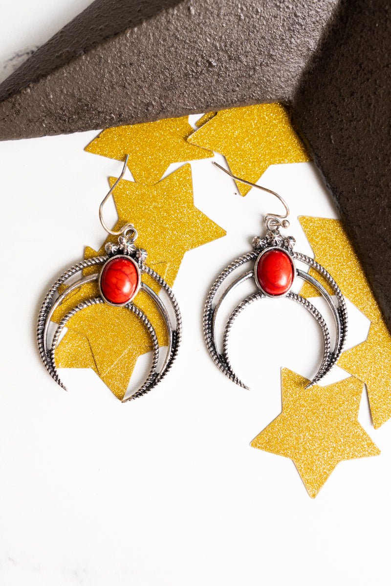 SALE! Red Los Alamos Naja Earrings - Wholesale Accessory Market