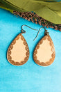 SALE! Ivory Wood and Goldtone Layered Earrings - Wholesale Accessory Market