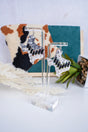 SALE! Black Stitched Texas Earrings - Wholesale Accessory Market
