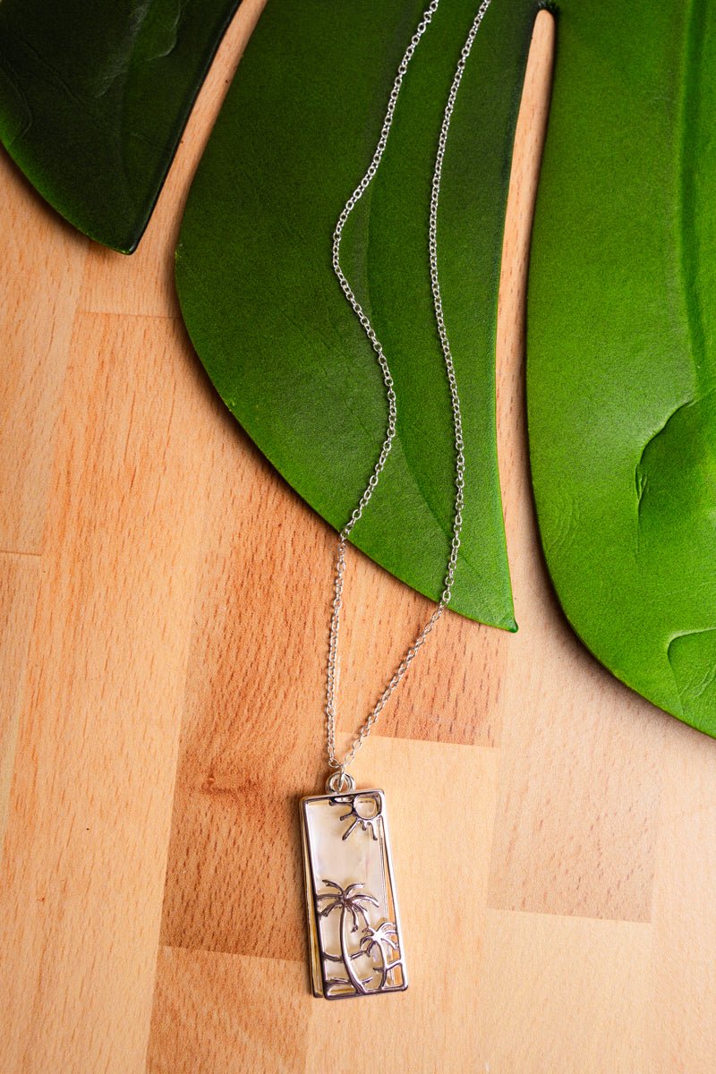 Sarina Beach Pearl Palm Tree Necklace Wholesale Accessory Market