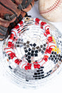 Baseball Season Red Beaded Hat Chain - Wholesale Accessory Market