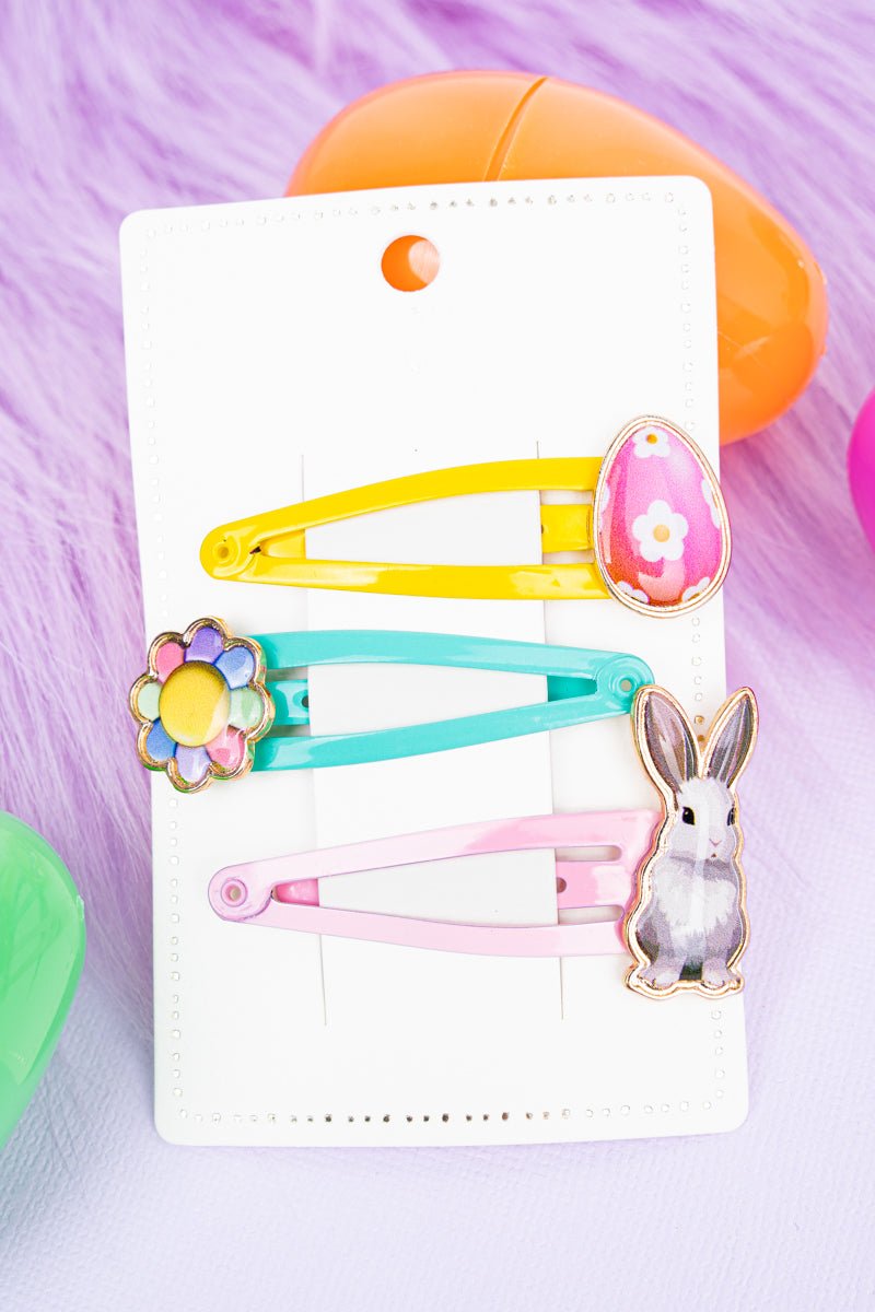 It's Easter Time Hair Clip Set - Wholesale Accessory Market