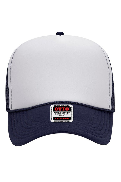 OTTO Red, White, & Blue Foam Front Mid Profile Trucker Hat 