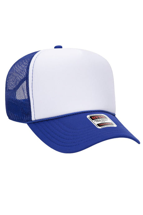 OTTO Red, White, & Blue Foam Front Mid Profile Trucker Hat  display picture 2