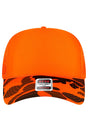 OTTO Neon Orange Camo Foam Front High Split Crown Trucker Hat - Wholesale Accessory Market