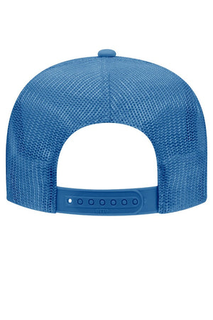 OTTO Columbia Blue Foam Front High Crown Trucker Hat - Wholesale Accessory Market
