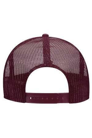OTTO Maroon with White Foam Front High Crown Trucker Hat - Wholesale Accessory Market