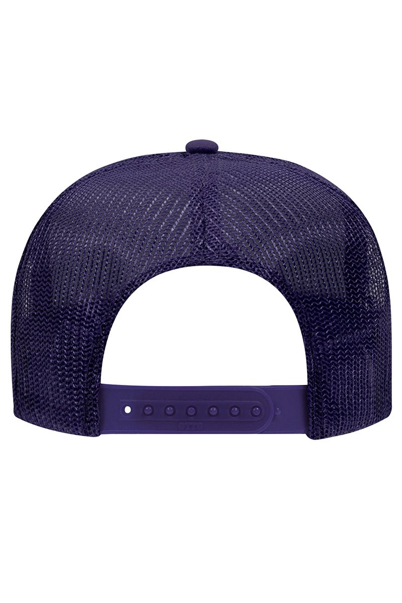 OTTO Purple Foam Front High Crown Trucker Hat - Wholesale Accessory Market