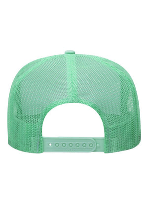 OTTO Seafoam Green with White Foam Front High Crown Trucker Hat - Wholesale Accessory Market