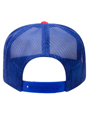 OTTO Youth Size Red, White, and Blue Foam Front High Crown Trucker Hat - Wholesale Accessory Market