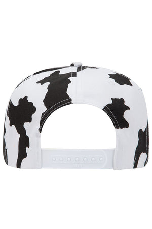 OTTO Black and White Cow Mid Profile Baseball Cap - Wholesale Accessory Market