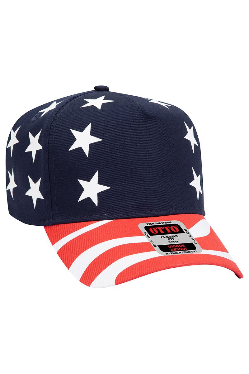 United States Flag Mid Profile Baseball Cap | Wholesale  display picture 2