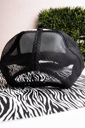 Bow Alabama Check Otto Black and White Trucker Hat - Wholesale Accessory Market