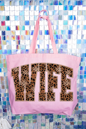 Wildflower Wife Canvas Jumbo Tote