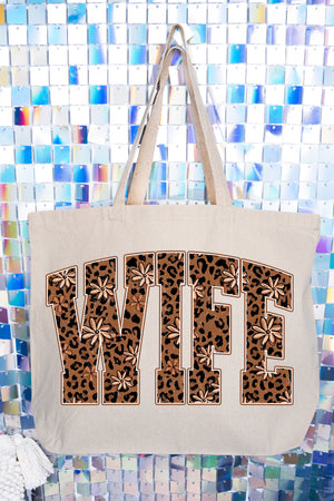 Wildflower Wife Canvas Jumbo Tote