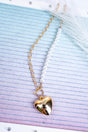 Crystal Avenue Untamed Heart Pearl and Goldtone Toggle Necklace - Wholesale Accessory Market