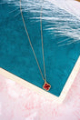 Crystal Avenue Farah Light Siam Red Morocco Necklace - Wholesale Accessory Market