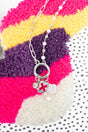 Crystal Avenue Olivia Silvertone Pearl Charm Necklace - Wholesale Accessory Market
