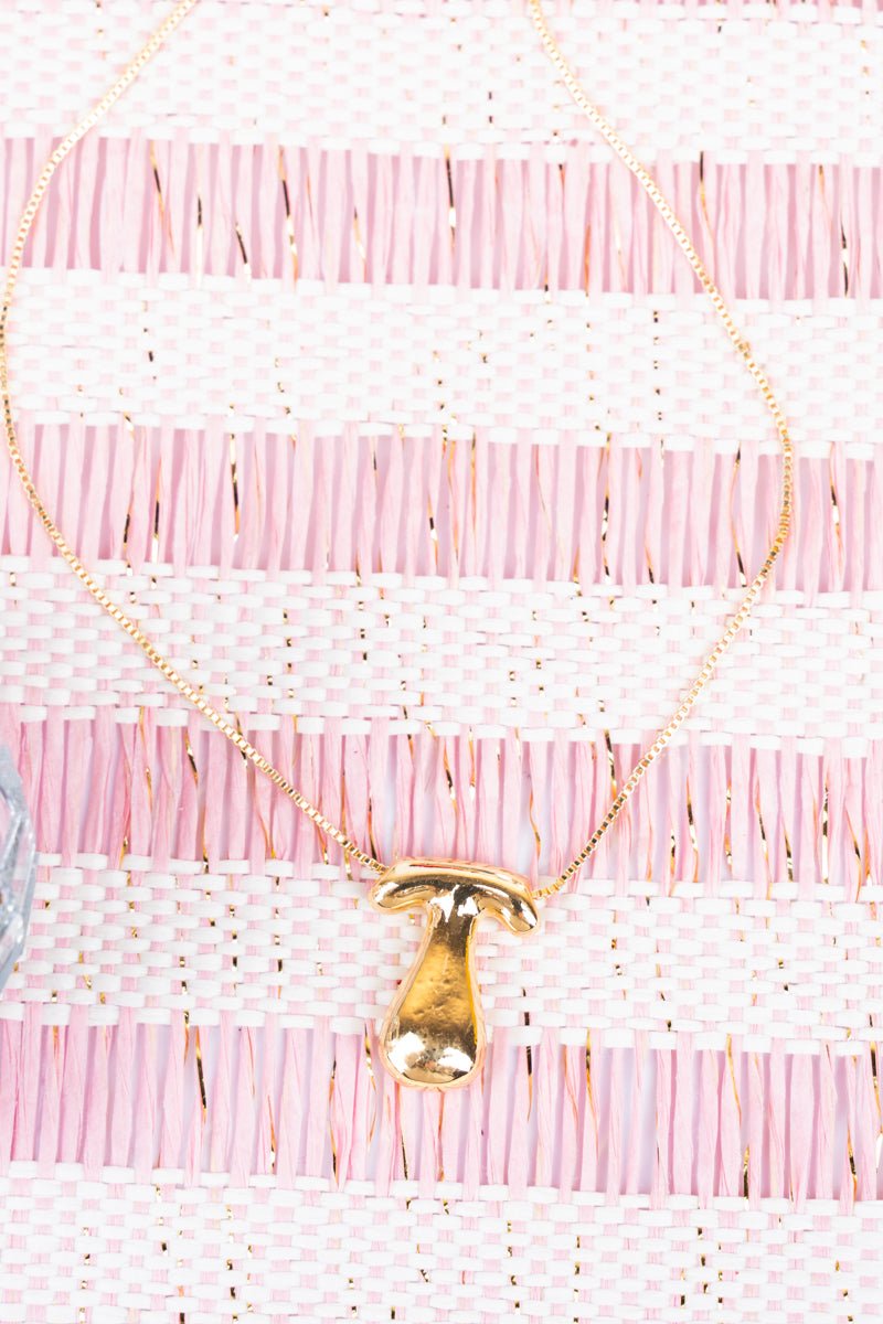 Crystal Avenue Goldtone Bubble Initial 'T' Necklace - Wholesale Accessory Market