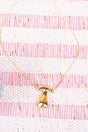Crystal Avenue Goldtone Bubble Initial 'T' Necklace - Wholesale Accessory Market
