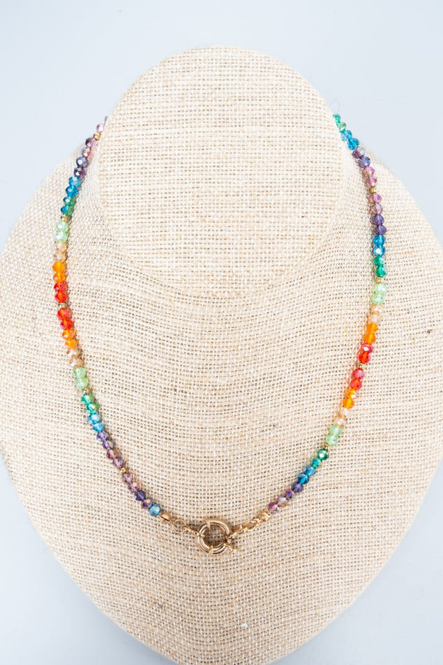 Crystal Avenue Multi - Color Bead the Way Necklace - Wholesale Accessory Market