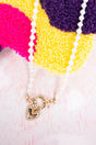 Crystal Avenue Paris Romance Light Peach Beaded Necklace - Wholesale Accessory Market